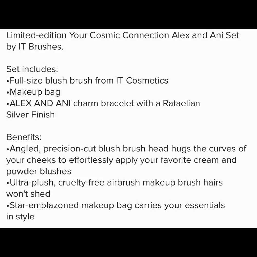IT Brushes Your Cosmic Connection Alex and Ani Set